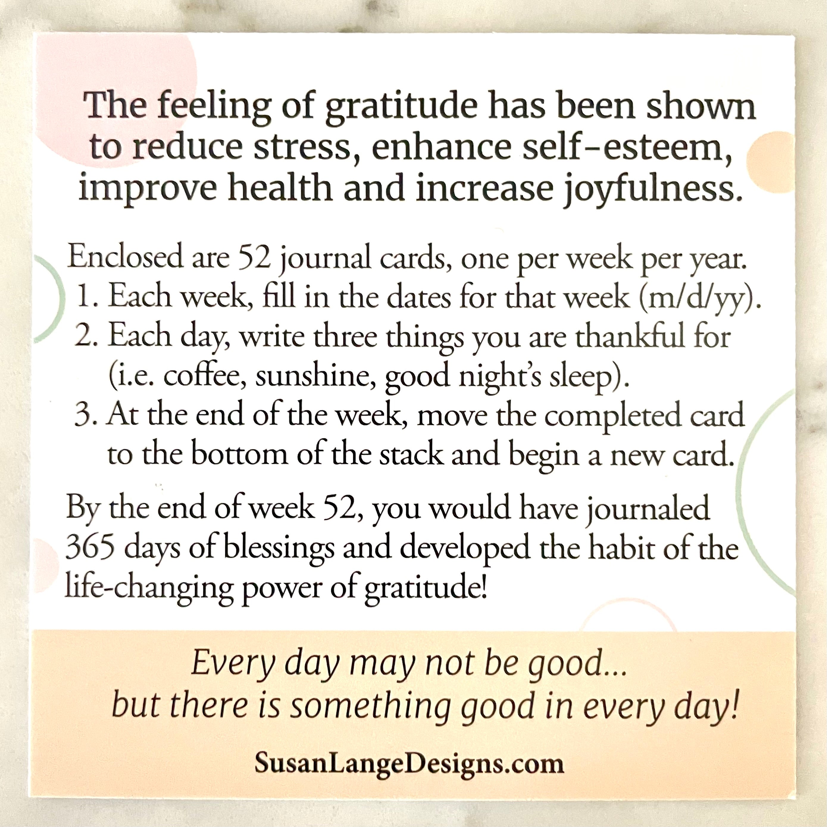 Journal Cards to Grow In Gratitude