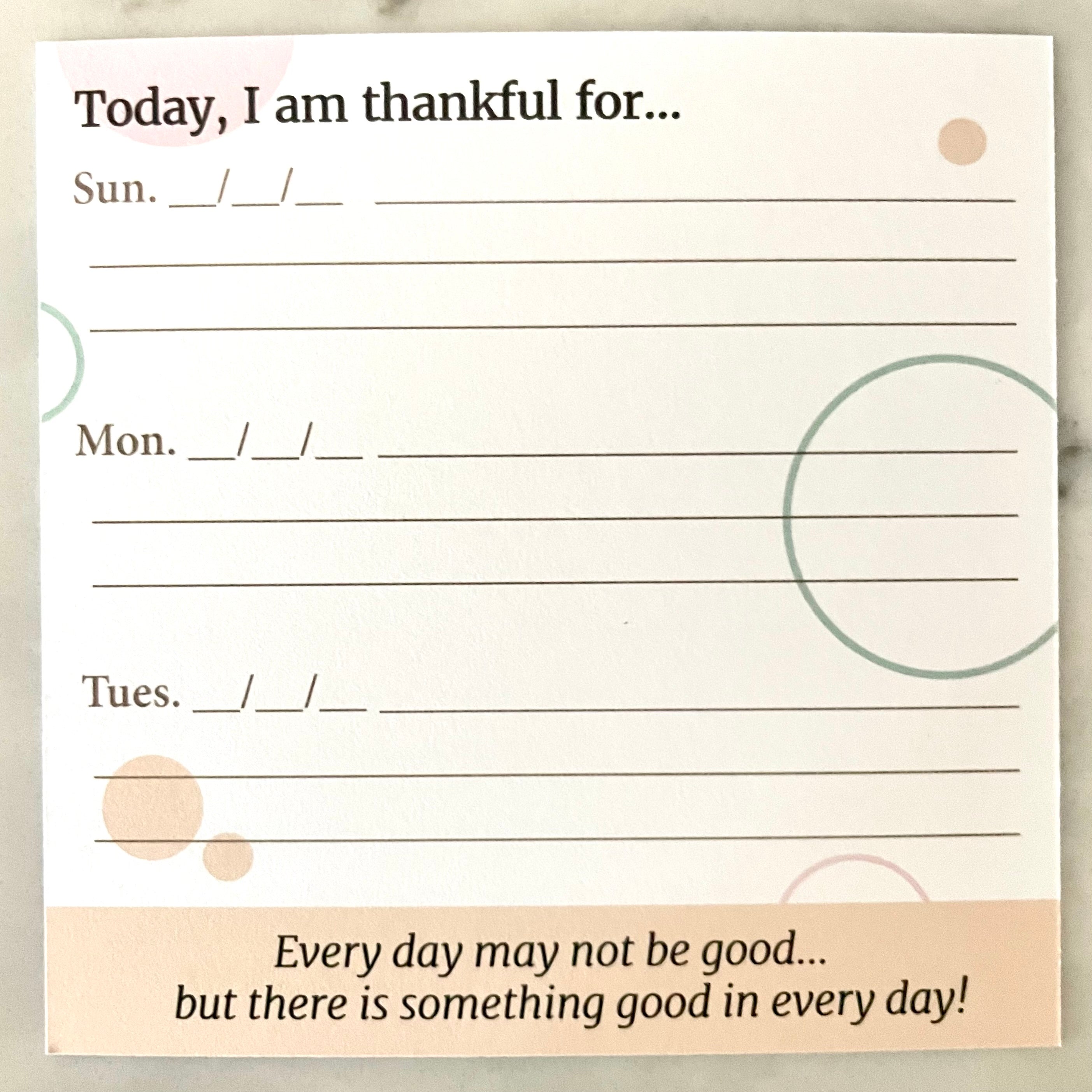 Journal Cards to Grow In Gratitude
