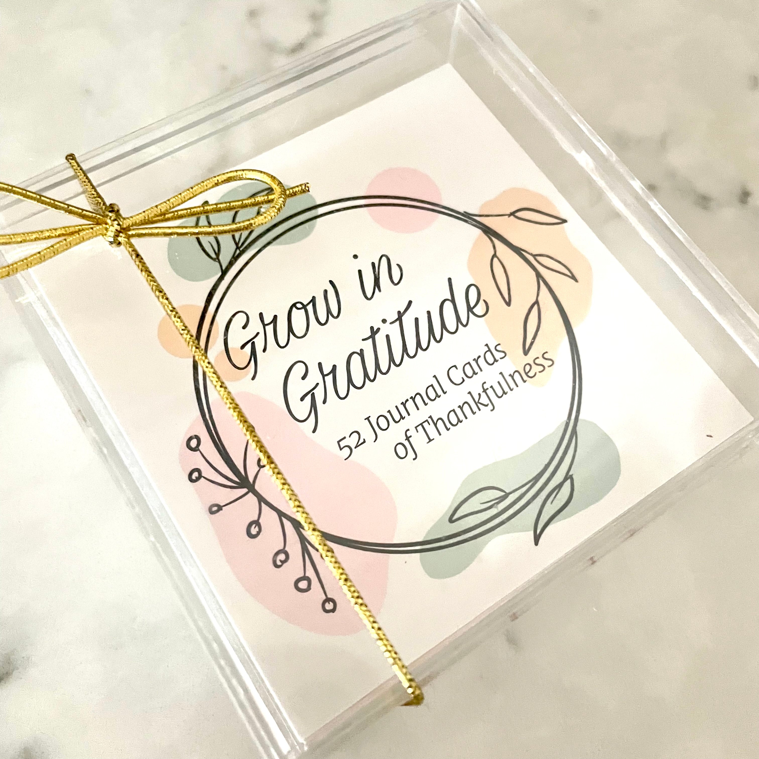 Journal Cards to Grow In Gratitude